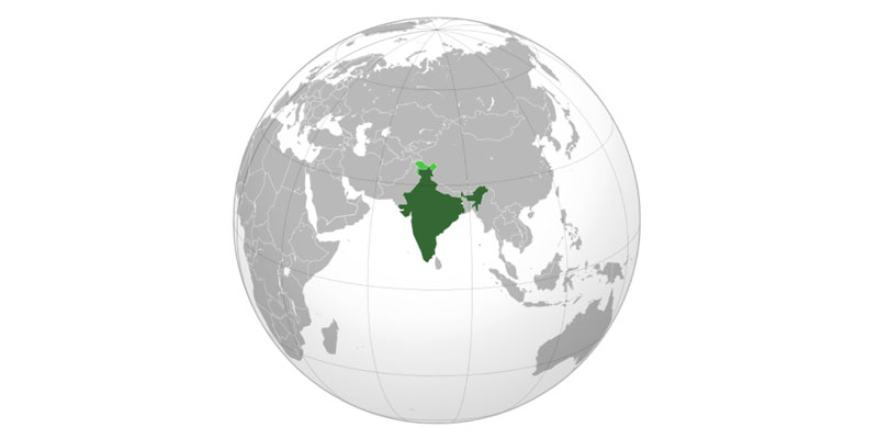 India, globe, map, world, superpower